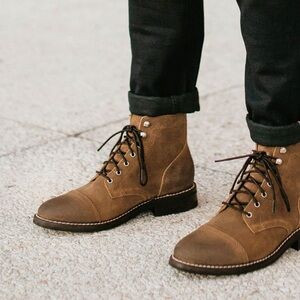 THURSDAY SUEDE Captain boots like new condition